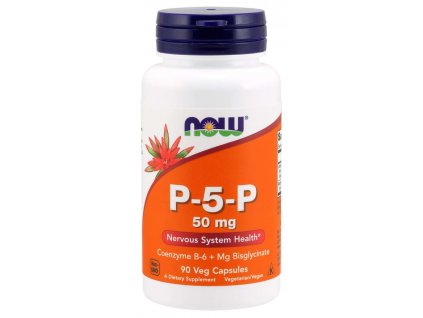 NOW Vitamin B6 P 5 P, 50mg, 90 kapslí