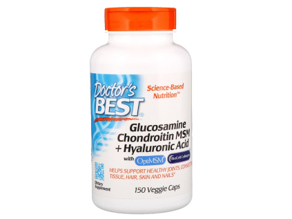 Glucosamine Chondroitin MSM + Hyaluronic Acid, 150 kapslí