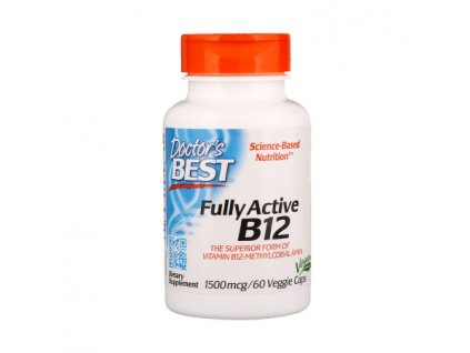 Doctors best Vitamin B12 1500mcg 60 capsules front