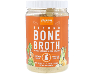 Jarrow Beyond Bone Broth, kuřecí, 306g (Instantní vývar z kostí)