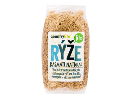 CountryLife - Rýže basmati natural BIO, 500g *CZ-BIO-001 certifikát