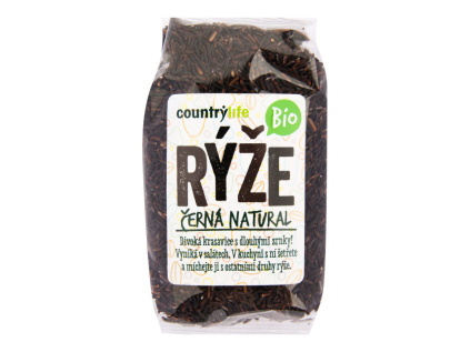 CountryLife - Rýže černá natural BIO, 500g *CZ-BIO-001 certifikát