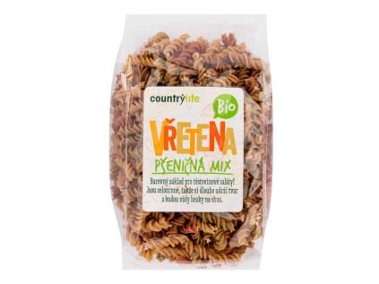 CountryLife - Těstoviny vřetena pšeničná mix BIO, 400g *CZ-BIO-001 certifikát