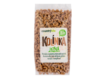 CountryLife - Těstoviny kolínka ječná BIO, 400g *CZ-BIO-001 certifikát