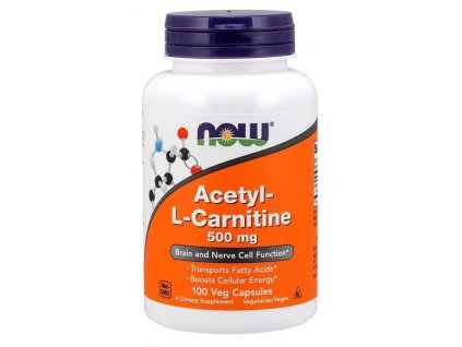 now foods acetyl l carnitine 500mg 100 kapsli original