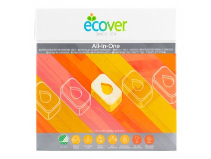 ECOVER tablety do myčky All in One Nordic Swan 1,3 kg