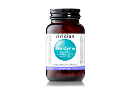 travici enzymy viridian KiwiZyme 500mg with Aloe Vera 30 maly