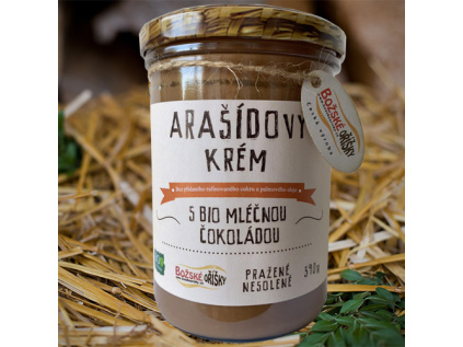 Božské Oříšky - Arašídový krém s BIO mléčnou čokoládou, 390g