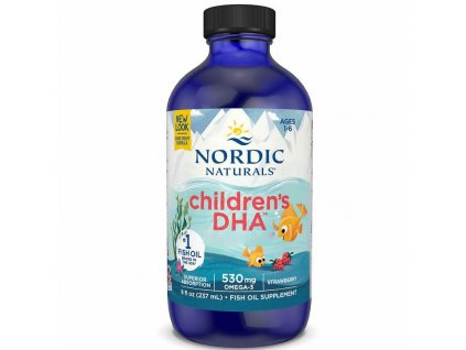 f037e0f29c563bc09084e26350b82c70 nordic naturals children s dha jahoda omega 3 pre deti 530 mg 237 ml