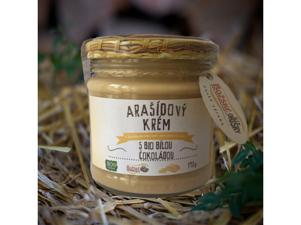 Božské Oříšky - Arašídový krém s BIO bílou čokoládou, 190g