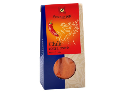 SONNENTOR Chilli mleté extra ostré - Kayenský pepř BIO, 40 g