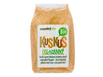 CountryLife - Kuskus celozrnný BIO, 500 g *CZ-BIO-001 certifikát