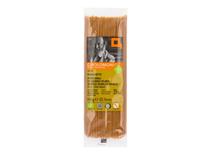 GIROLOMONI - špagety celozrnné semolinové 500 g BIO *IT-BIO-006 certifikát