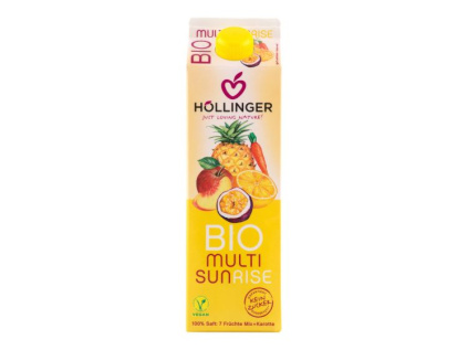 Hollinger - Džus ovocný s mrkví Sunrise BIO 1 l *CZ-BIO-001 certifikát, Expirace 8.7.2021