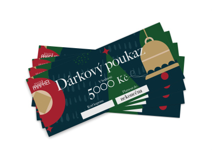 Vánoční dárková elektronická poukázka 5000 Kč