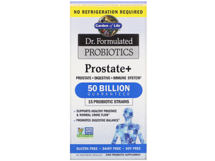 Dr. Formulated Probiotics Prostate+ (probiotika pro muže), 50 mld. CFU, 15 kmenů, 60 rostlinných kapslí