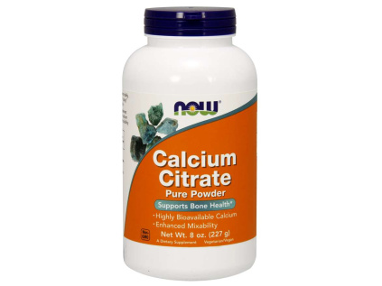 NOW Calcium Citrate Pure Powder, (Vápník čistý prášek), 227g