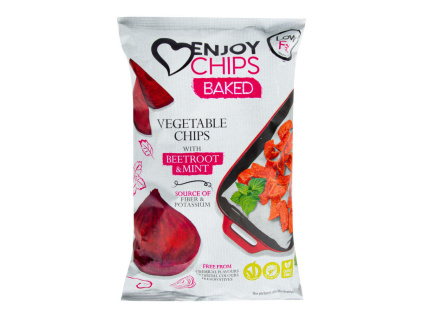 Enjoy Chips - Baked - Červená řepa a máta, 40g
