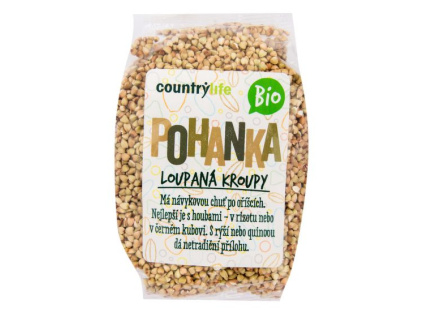 CountryLife - Pohanka loupaná kroupy BIO, 500g  *CZ-BIO-001 certifikát