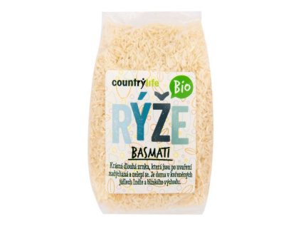 CountryLife - Rýže basmati BIO, 500 g *CZ-BIO-001 certifikát