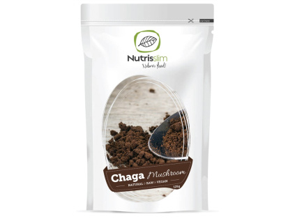 chaga mushroom powder nutrisslim superfood organic vegan raw