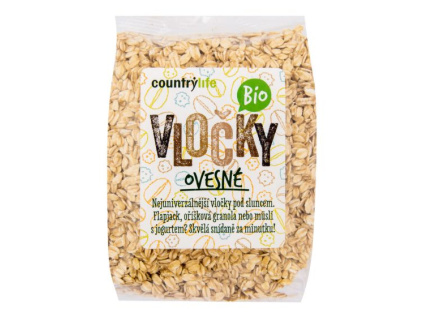 CountryLife - Vločky ovesné BIO, 500g  *CZ-BIO-001 certifikát