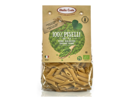 Dalla Costa - BIO bezlepkové těstoviny Penne hrášek, 250 g CZ-BIO-001 certifikát