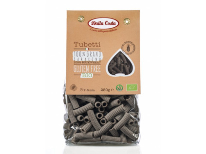 Dalla Costa - BIO bezlepkové těstoviny Tubetti pohanka, 250 g CZ-BIO-001 certifikát