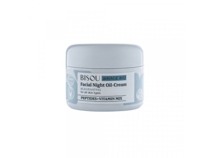 Bisou - Antiage noční revitalizační olejový krém, všechny typy pleti, 50 ml