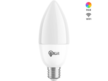 Chytrá žárovka Blight LED, závit E14, 5,5 W, WiFi, APP, stmívatelná, barevná