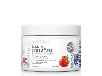 Seagarden - Marine Collagen + Vitamin C, jahoda, 150 g