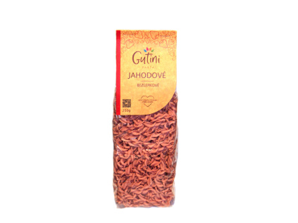 Gutini - Jahodové těstoviny bezlepkové, bez kukuřičné mouky, 250 g