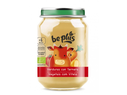 Be Plus - Přesnidávka telecí se zeleninou BIO, 200 g *CZ-BIO-001 certifikát