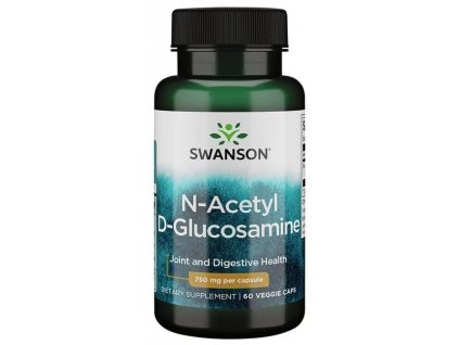 Swanson N-Acetyl D-Glucosamine, 750 mg, 60 kapslí