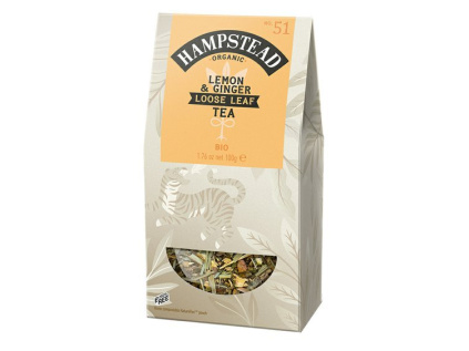 Hampstead Tea London BIO sypana bylinna smes se zazvorem a citronem 100g