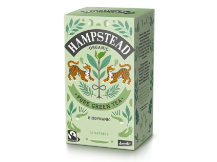 Hampstead Tea London - BIO zelený čaj, 20 ks