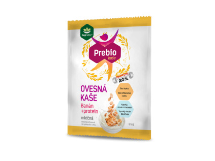 Topnatur - Prebio ovesná kaše mléčná, banán + protein, 65 g
