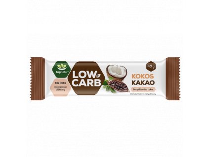Topnatur - Low Carb tyčinka, kokos a kakao, 40 g