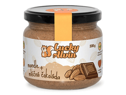 luckyalvin mandle mléčná čokolláda