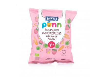 Salvest Põnn - Jahodové křupky BIO, 20 g *CZ-BIO-001 certifikát