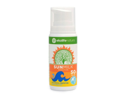 sun milk sensitive spf 50 100 ml