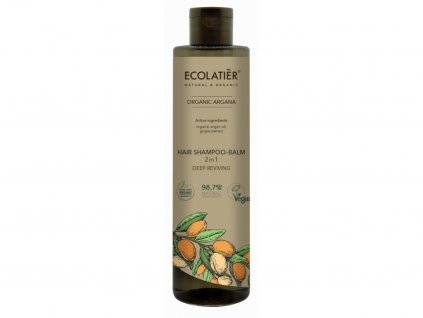 Ecolatiér - 2v1 šampon a balzám na vlasy, argan, 350 ml