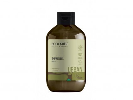 Ecolatiér Urban - Detoxikační sprchový gel, mořské minerály a matcha, 600 ml