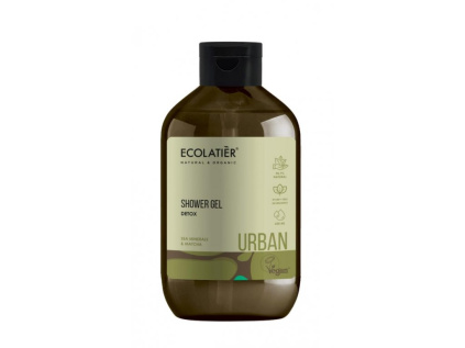 Ecolatiér Urban - Detoxikační sprchový gel, mořské minerály a matcha, 600 ml