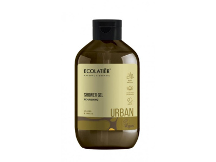 Ecolatiér Urban - Vyživující sprchový gel, jojoba a papaja, 600 ml