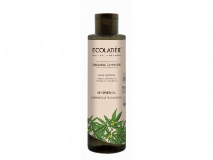 15322 ecolatier sprchovy olej pevnost a relaxace cannabis 250 ml