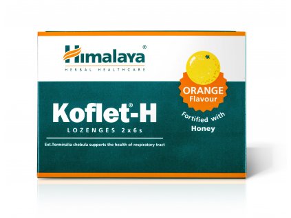 Himalaya Koflet-H Orange, pastilky s příchutí pomeranče, 12 pastilek  Doplněk stravy