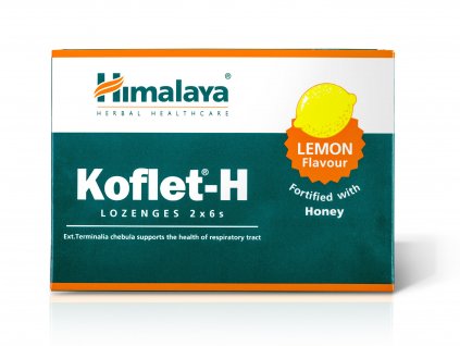 Himalaya Koflet-H Lemon, pastilky s příchutí citrónu, 12 pastilek  Doplněk stravy