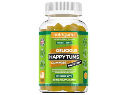 Nutrigums Happy Tums Digestion, podpora trávení, 60 želé bonbónů