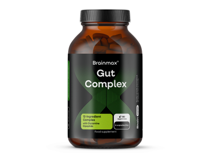 BrainMax® Gut Complex, 180 rostlinných kapslí  Pro podporu střev a trávení, doplněk stravy